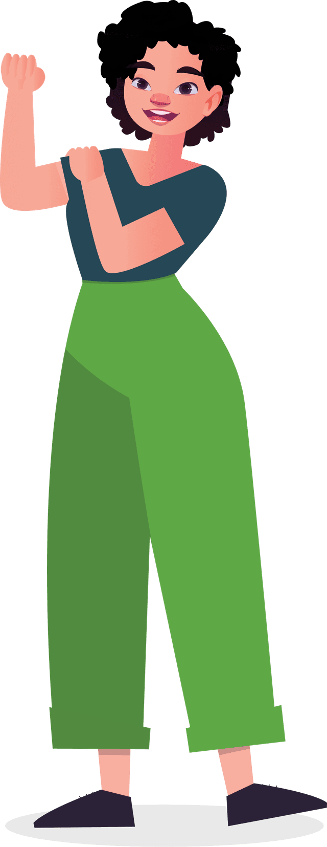 Person waving